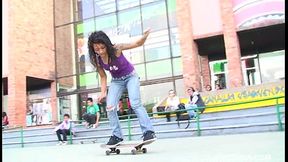 Punk skateboarder latina named getting her tight pussy fucked hard