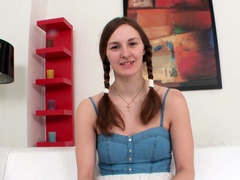 Sexy teen ebony solo toy masturbation