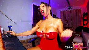 o climax da live: camgirl gozando na posicao invertida para os fas.