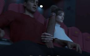 MILF Stepmom's Handjob in Dark Movie Theater - Shadows of Deceit - E08 Special