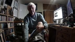 Spontaneous Strip and Cum for a Fan