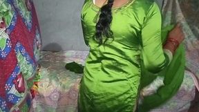 The neighbor lured the step-sister-in-law with money and had hardcore sex with her and took her boobs in his mouth