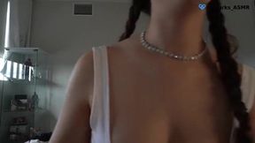 Intimate ASMR Experience: Ear Massage, Gentle Touch, and Playful Roleplay with a Cute Brunette
