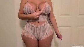 LARGE BRO BONKS BREASTY SEXY STEP SISTER IN PJS WITH PARENTS IN NEXT ROOM