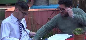 Nerdy Twink’s Tight Hole Gets Stretched