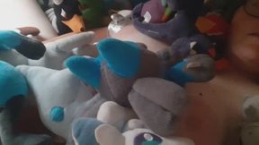 BBW Masturbates in 226 Pokemon Plushies