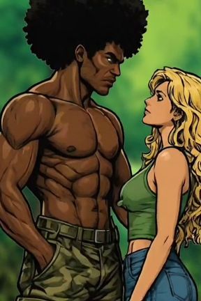 Jungle Cuckold. While the Husband Was Looking for the Trail Jungle, the Black Guy Was Fucking His White Wife
