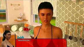 Horny Cartoon Alexandra Seduces You in Erotic Game Walkthrough