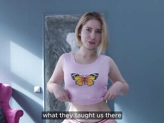 POV: Lascivious Teen Shows Her Step-daddy What This babe Learned At Blow Job Classes