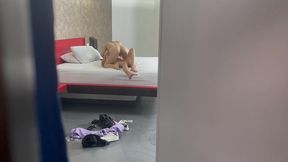 horny lesbians caught fucking in a motel - allison sweet