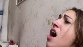 Gorgeous brunette teen opens her holes deep to her friend&#039;s cock who doesn&#039;t hesitate and pounds her making her orgasm