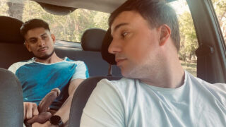POV public video of amateur American Alexander Rajesh and Jonas Matt, getting anal fuck