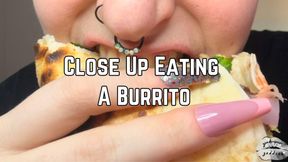 Burrito Mukbang Close Up