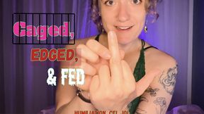 Caged, Edged, and Fed: A Humiliating mix of cei, joi, and psychological domination