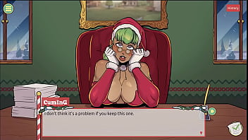 Claus&#039_ Secret Surprise [ XMAS HENTAI Game ] Ep.5 femboy cum all over santa elf cute face !