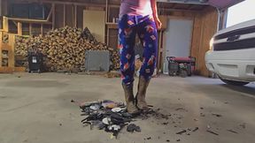 VHS tape cowgirl boot crush