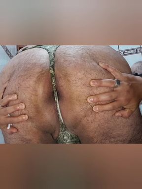 Nice Cum and Anal Penetration Using Green Thin Thong
