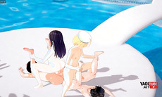 Yaoi 4 Femboy in a Pool Orgy Japanese Asian Manga anime
