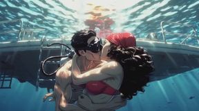 Deep Mediterranean Hand Held Breath Control | Weight Belt Underwater Session