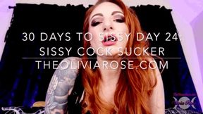 30 Days To Sissy Day 24: Sissy Cock Sucker (4K)