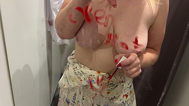 Clean that, bitch! I'm having a dirty day in Elevator and Fitting Room!