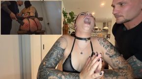 Obedient HUGE ASS Brunette Slut FIRST TIME DOMINATED