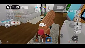 Bitch sucks my dick and I lick her ass in return on Roblox Brookhaven