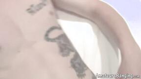 ”Tattooed amateur jock fucks a doll & uses fleshlight on dick”