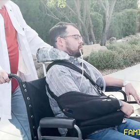 cuckold husband tries to leave wife and ends up in wheel chair