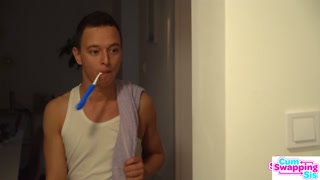 Zazie Skymm &amp; Girlfriend Olivia Sparkle Collaborate With Stepbro for Steamy Cum Play