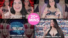 LOSER PHASES MIND FUCK Part 3 - Brain Melting Loser Humiliation with Humiliatrix Countess Wednesday - Verbal Humiliation, Loser Porn, Psychological Domination, Compilation, Bundle MP4 1080p