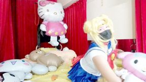 Giant Hello Kitty and friends