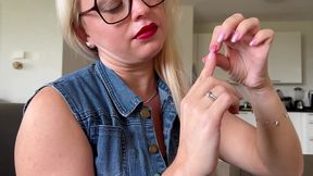 long nails tapping fetish asmr
