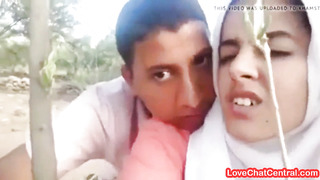 Desi Judva Bhai Bahan Latif Ltifa Rear End Outdoor Hijab Muslim