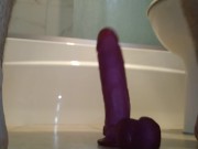 Riding 8 inch crystal jellie dildo