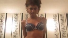 My lustful ebony GF is patiently waiting for the cum explosion