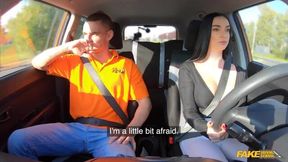 Small-tit chick Lady Gang opens her wet puss for a boyfriend in the car