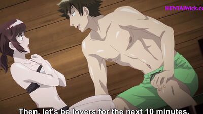 Busty anime babe with big tits gets her pussy eaten and creampied in uncensored hentai