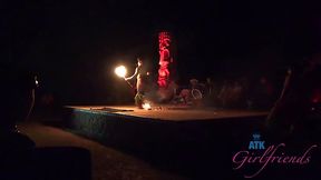 Young brunette babe gets fucked POV in Hawaii