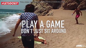 Hot ebony teen Noe Milk gets fucked at the beach
