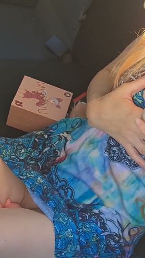 StepSister Decided to Try Her Sex Gift right in the Parking Lot   Clip 3