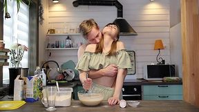 Slender Russian craves for cock while cooking - Amateur Porn