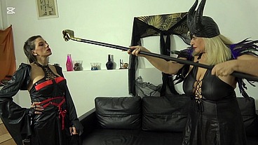 Vampires and Maleficent for Halloween, they get really slutty, really want cock and hard sex.