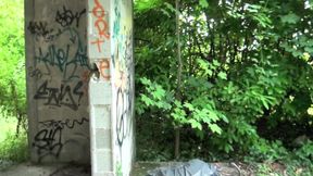 Gay used by twink in exhib outdoor