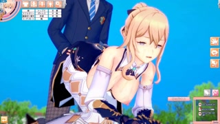 [Hentai Game Koikatsu! ]Have sex with Big tits Genshin Impact Jean.3DCG Erotic Anime Video.