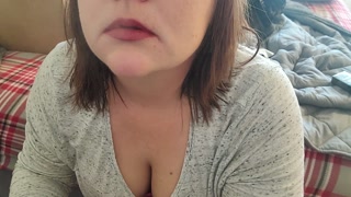 Close up smoke.  Perfect cleavage