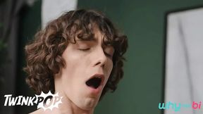 TWINKPOP - Aften Opal Rides Cristiano's Dick While He Gets His Ass Fucked By Drake Von