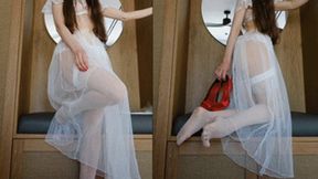 Marry Me! Your Bride In La Perla Stockings And Lingerie