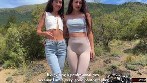 Tourists Accidentally Flashed Their Pussies to Strangers and Got Fucked in Nature