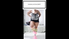 Brig_Sexi_Hot Pink colorful knee high socks